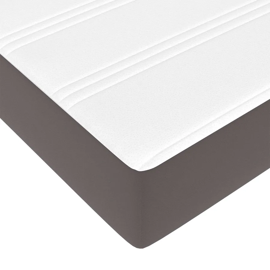 Cadre de lit avec matelas Autre 2 pcs Gris PVC - 11