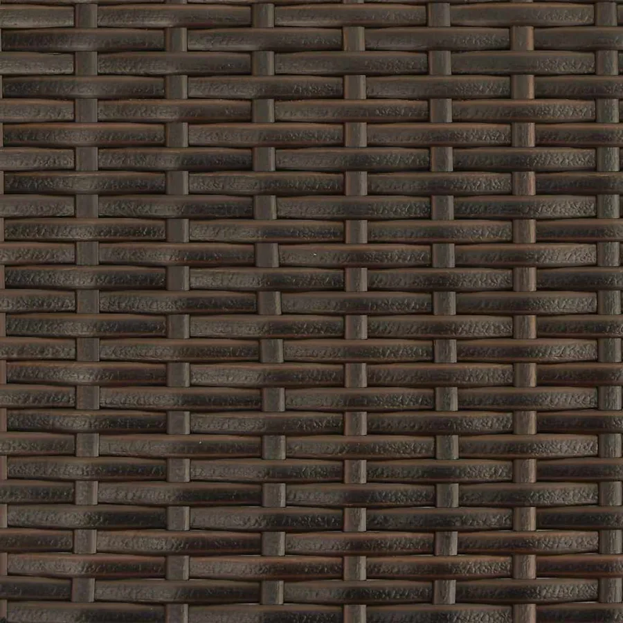 Chaises empilables d'extérieur lot de 2 Résine tressée Marron - 9