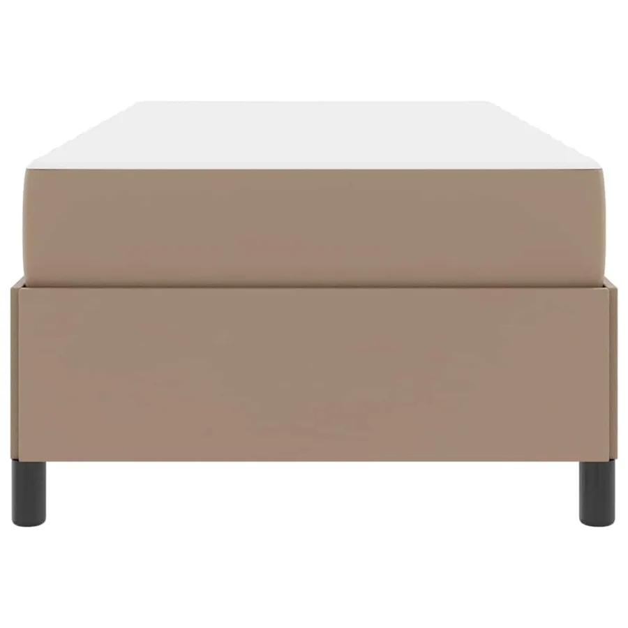 Cadre de lit avec matelas Cappuccino 90 x 200 cm tissu - 7