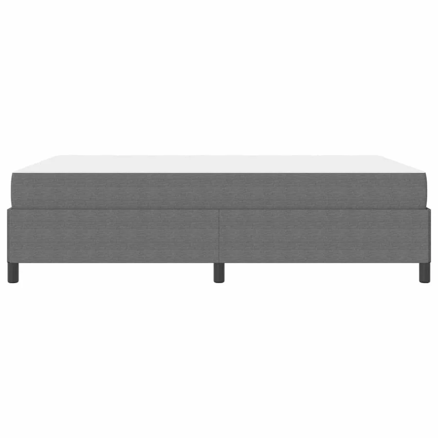 Cadre de lit avec matelas Gris clair 160 x 200 cm tissu - 6