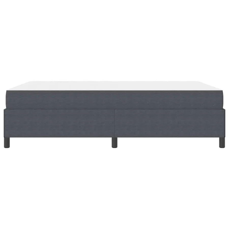 Cadre de lit avec matelas Gris foncé 140 x 200 cm tissu - 6