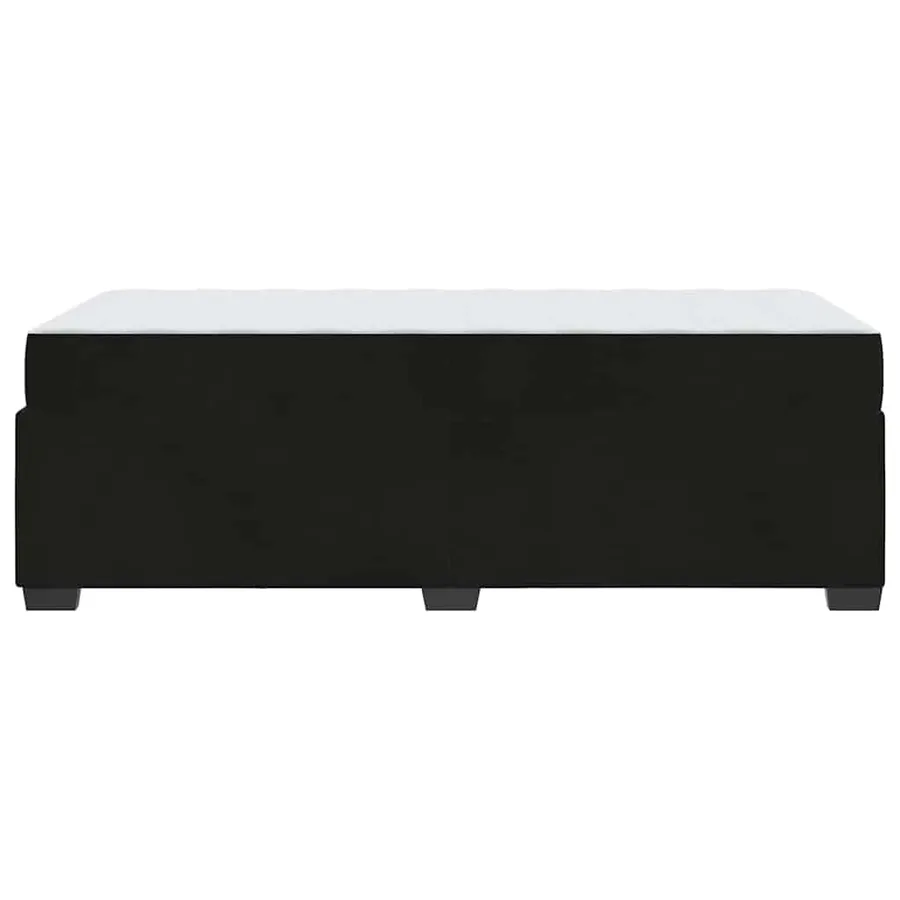Cadre de lit avec matelas Noir 100 x 200 cm tissu - 6