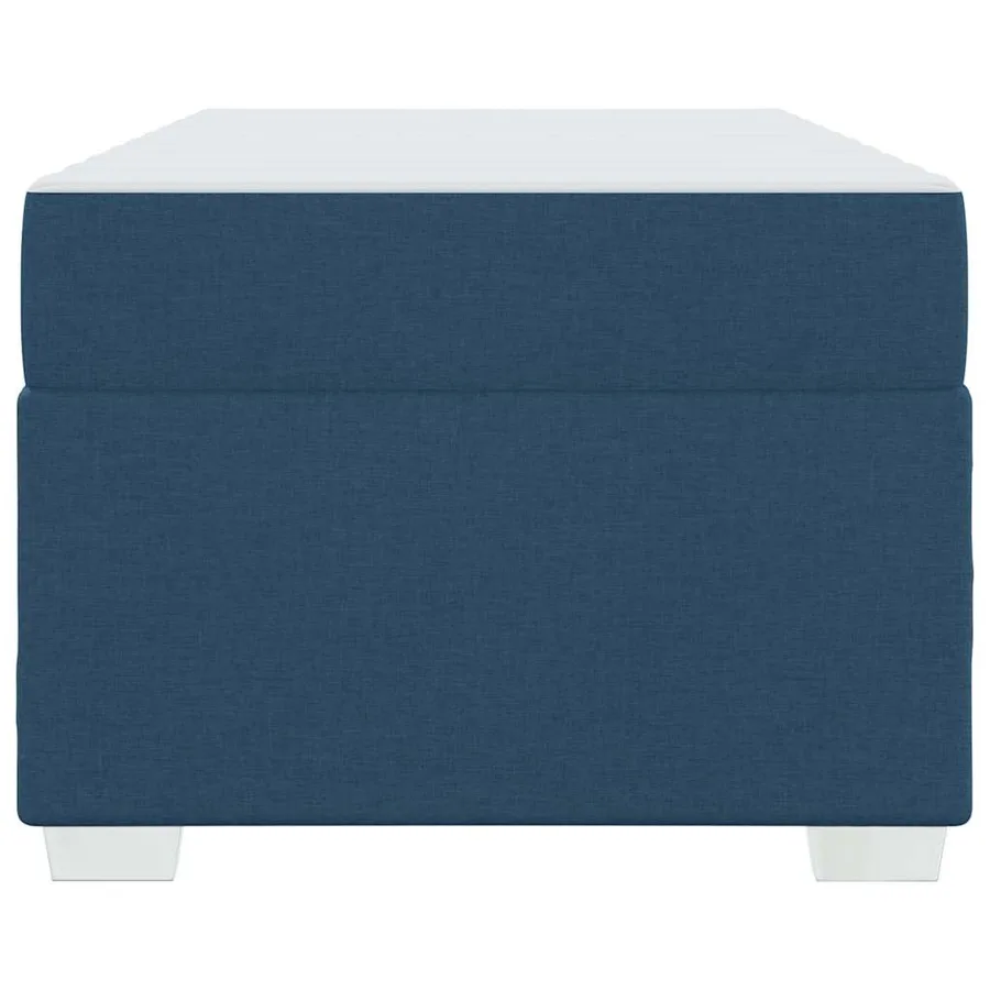 Cadre de lit avec matelas Bleu 100 x 200 cm tissu - 5