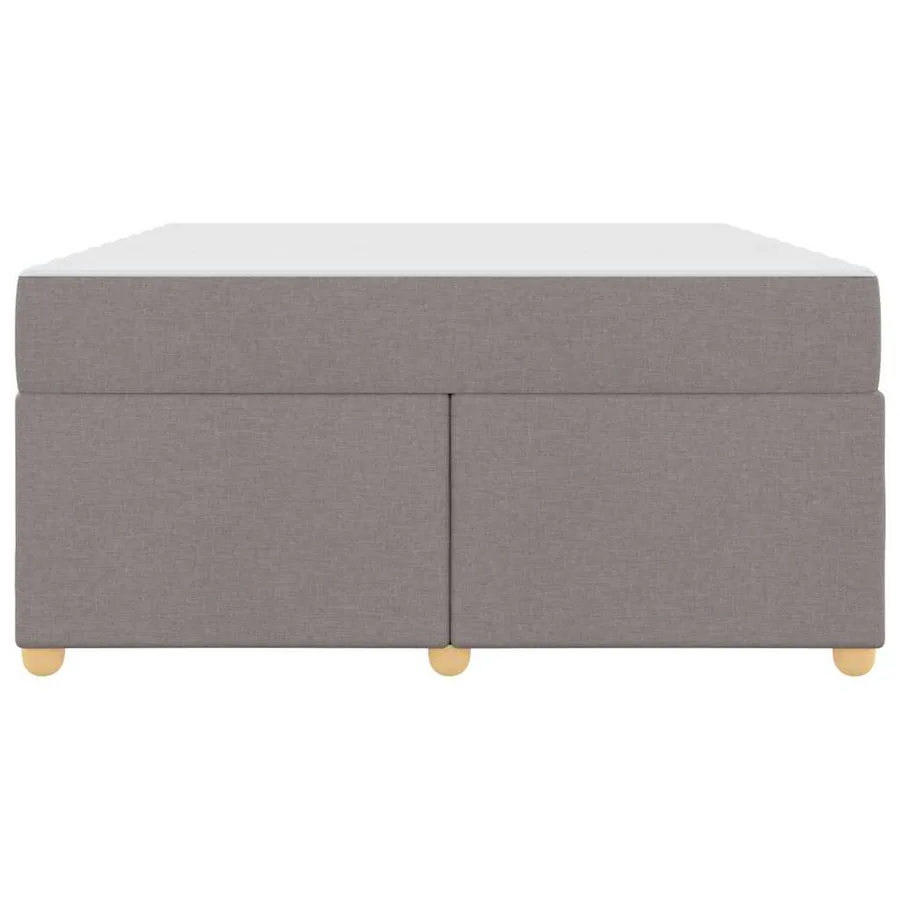 Cadre de lit avec matelas Taupe 160 x 200 cm tissu - 5
