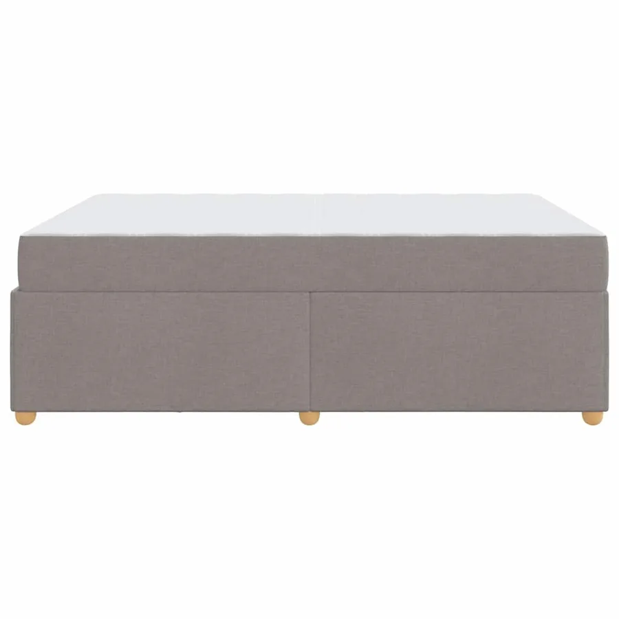 Cadre de lit avec matelas Taupe 160 x 200 cm tissu - 6