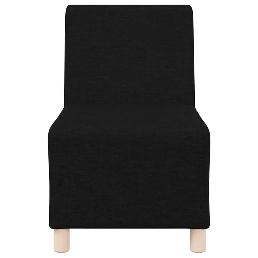 Unité de Sofa Modulaire Sans Accoudoirs 2 pcs Noir - 5