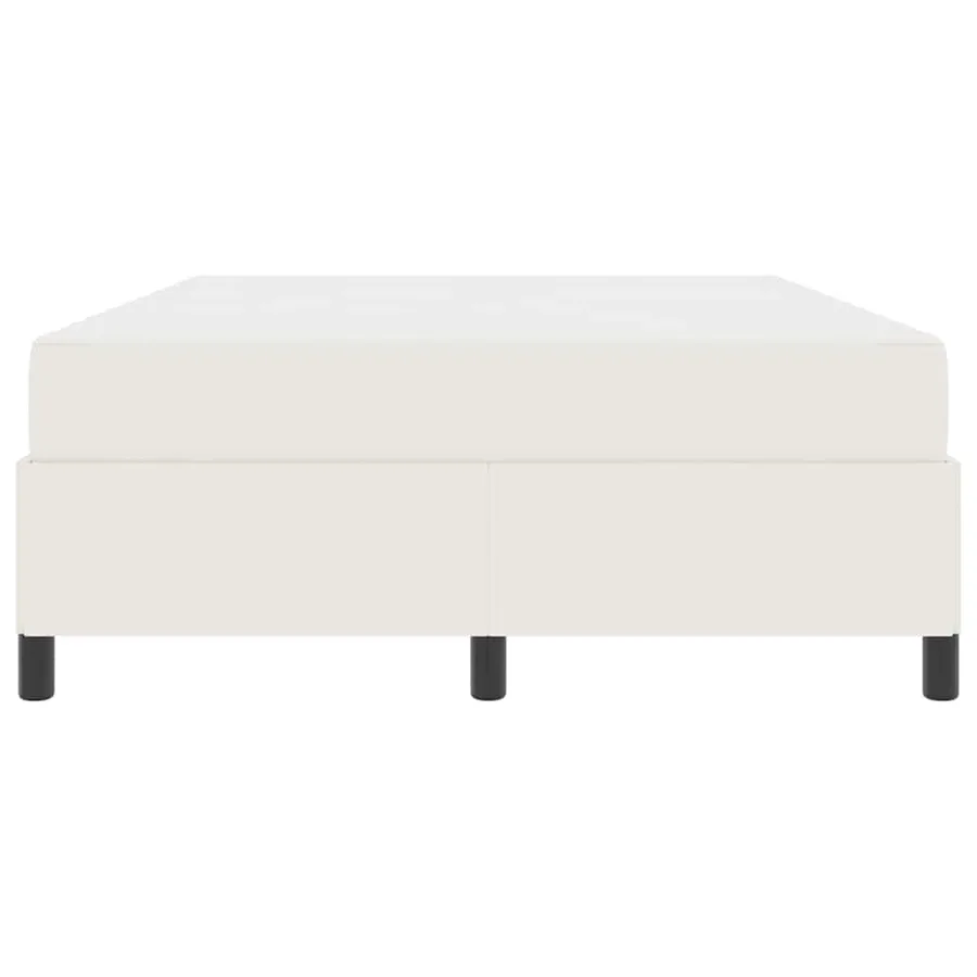 Cadre de lit avec matelas Crème 160 x 200 cm tissu - 5