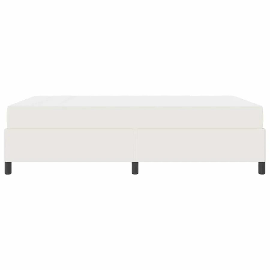 Cadre de lit avec matelas Crème 160 x 200 cm tissu - 6