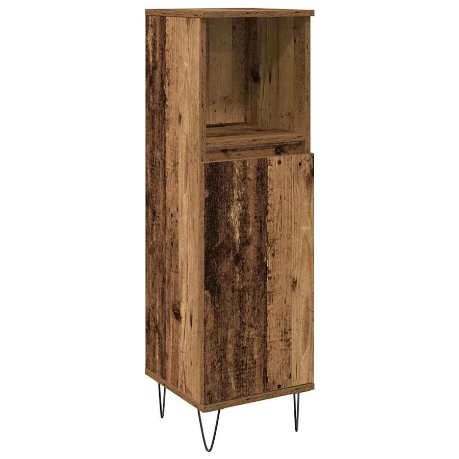 Ensemble de mobilier de salle de bain 3 pcs Bois Ancien - 3