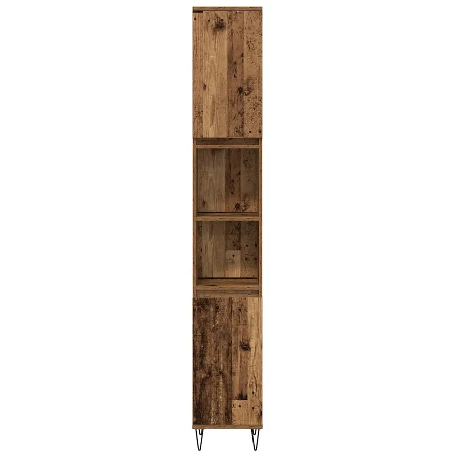 Ensemble de mobilier de salle de bain 3 pcs Bois Ancien - 8