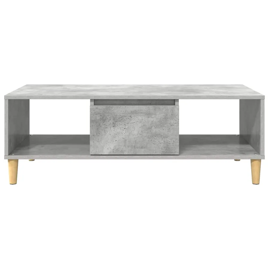 Table basse Gris béton 102 x 55 x 35 cm Bois d'ingénierie - 6