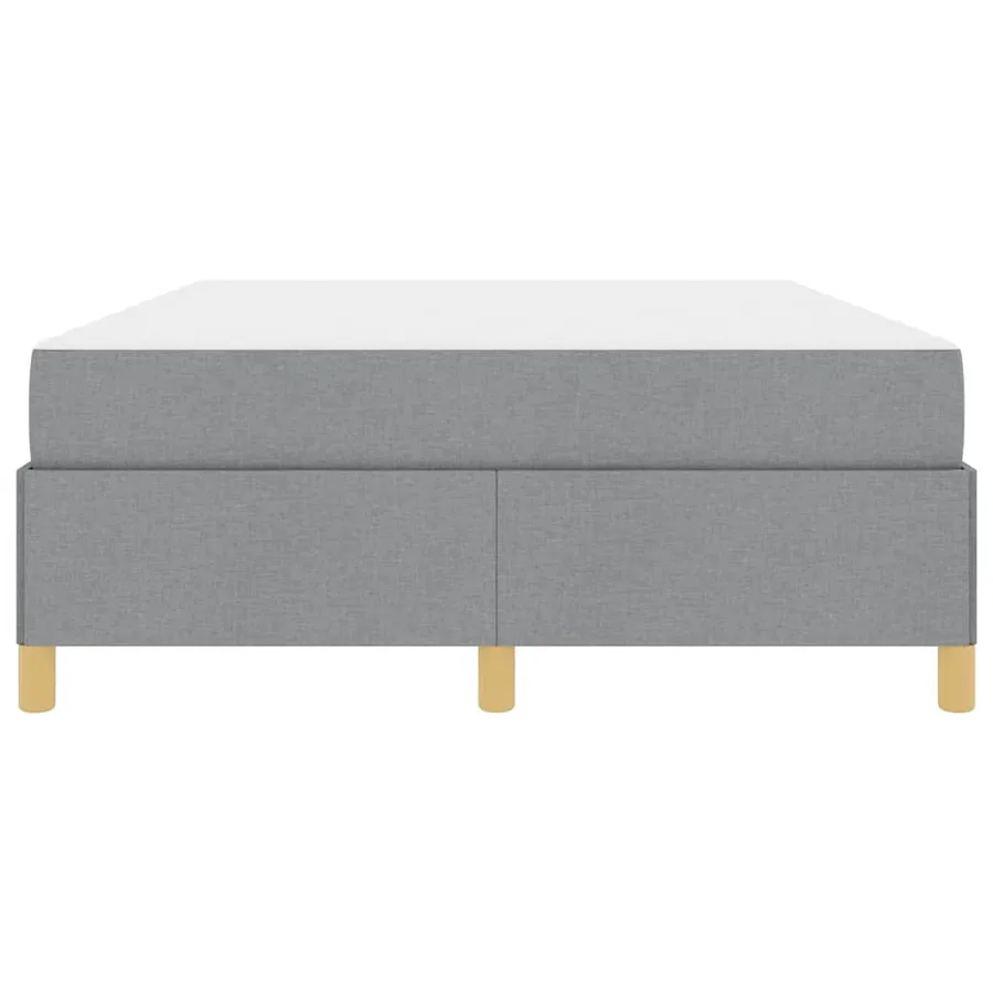Cadre de lit avec matelas Gris clair 160 x 200 cm tissu - 7