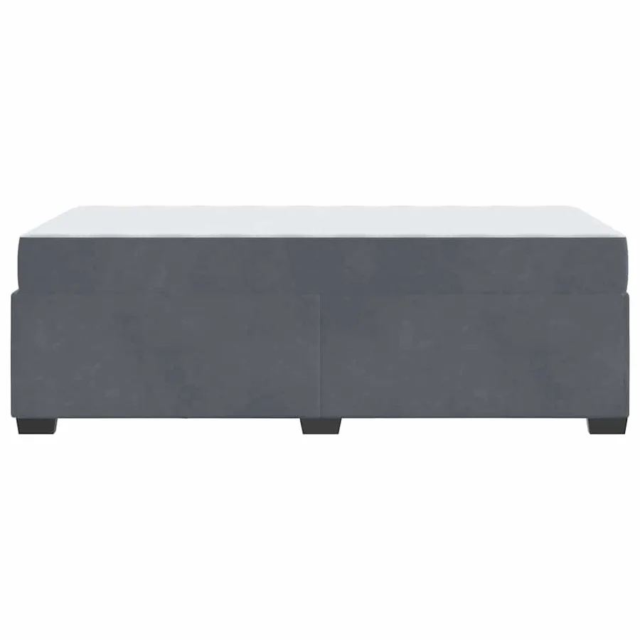 Cadre de lit avec matelas Gris foncé 80 x 200 cm tissu - 6