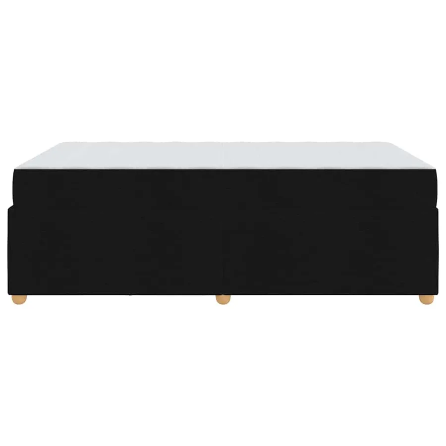 Cadre de lit avec matelas Noir 120 x 190 cm tissu - 6