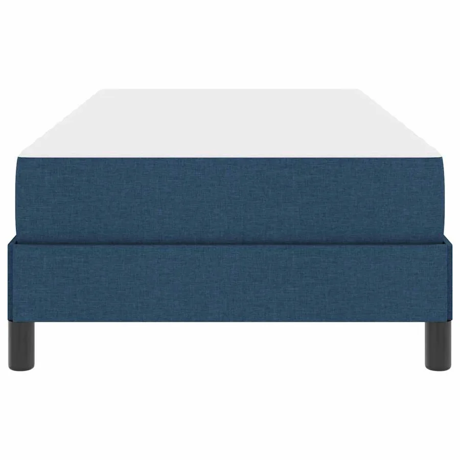 Lit à ressorts avec matelas Bleu 80 x 200 cm tissu - 7