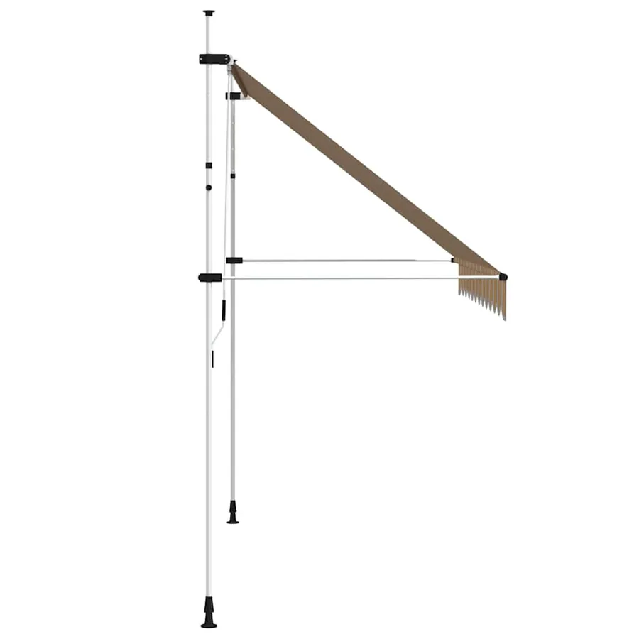 Auvent rétractable manuel 300 cm Rayures jaunes et bleues - 4