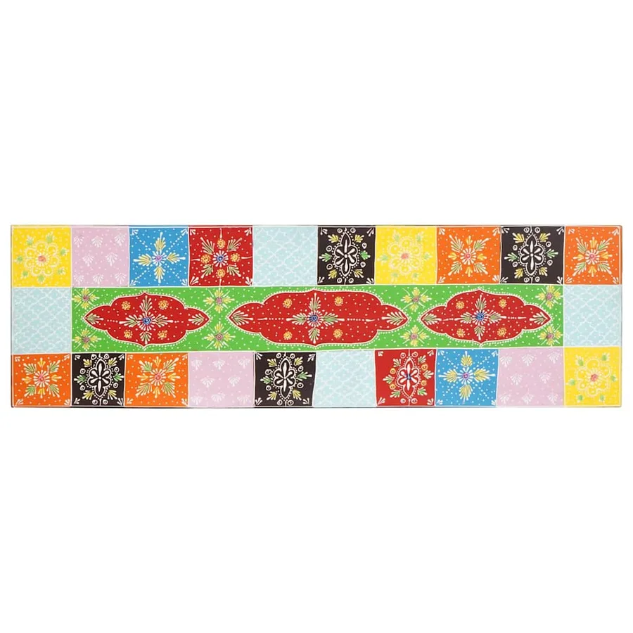 Meuble TV Multicolore 100 x 30 x 24 cm Bois de manguier massif - 5