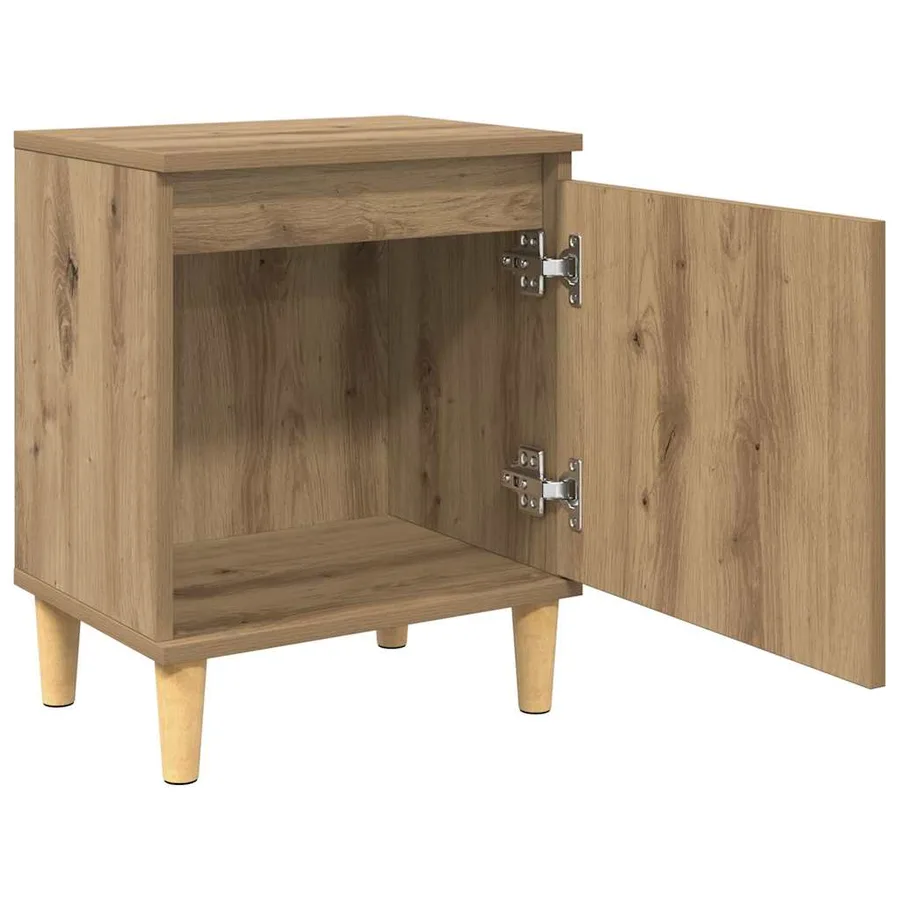 Cabinet de chevet Chêne artisanal 40 x 30 x 50 cm - 5
