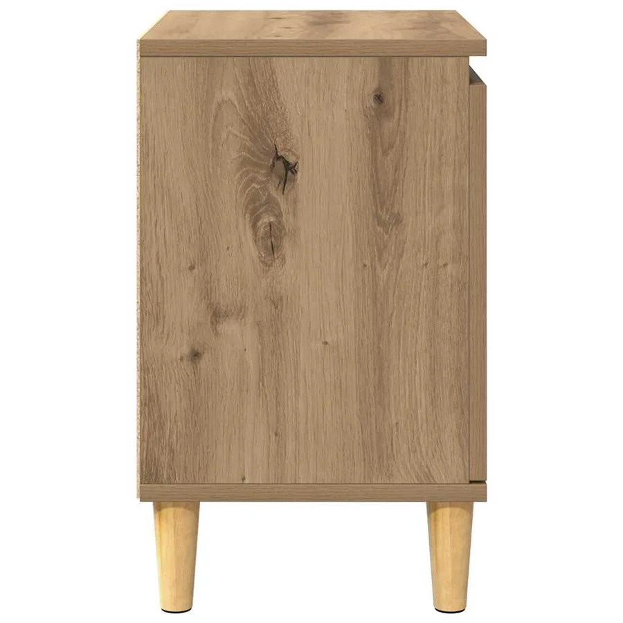 Cabinet de chevet Chêne artisanal 40 x 30 x 50 cm - 7