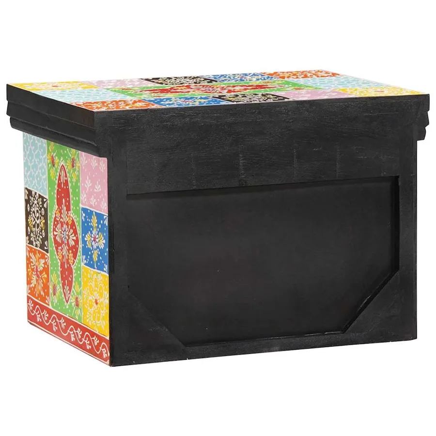 Cabinet de chevet avec tiroir Multicolore 40 x 30 x 28 cm - 4