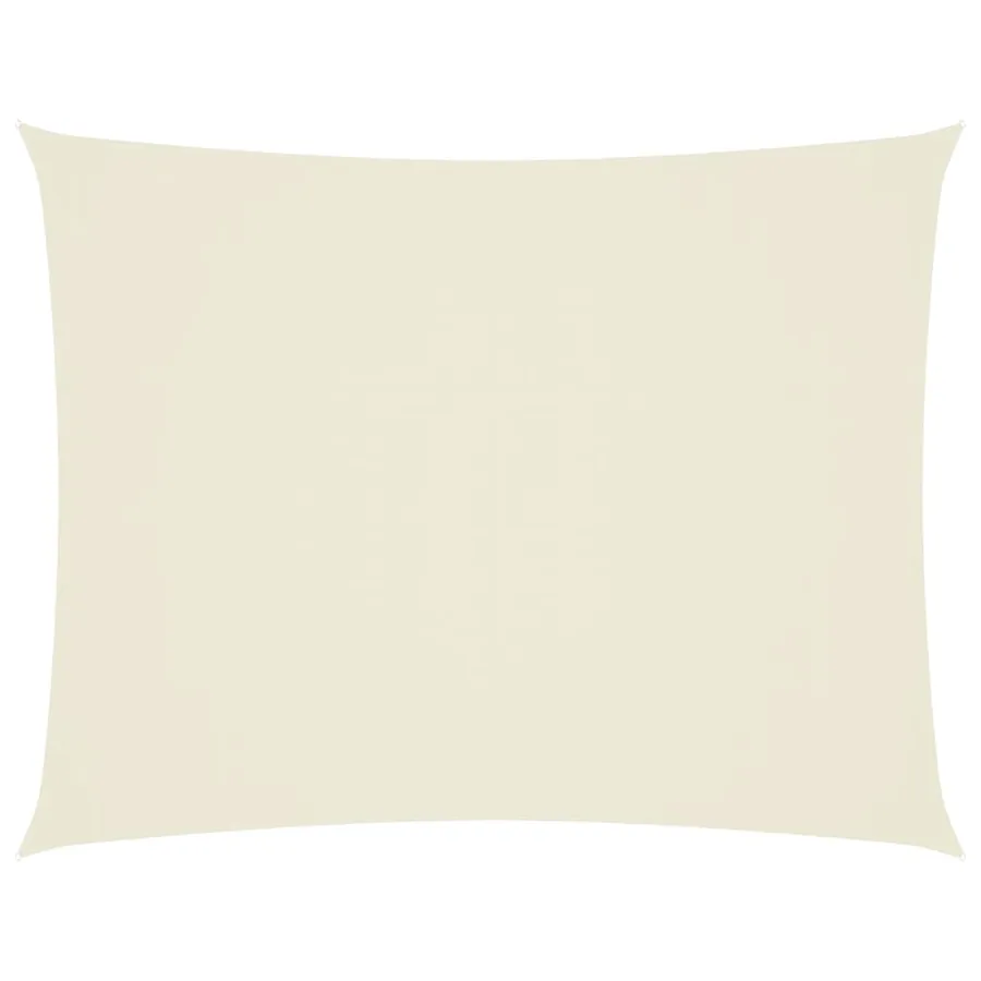 Voile de parasol tissu oxford rectangulaire 2x3,5 m crème - 2