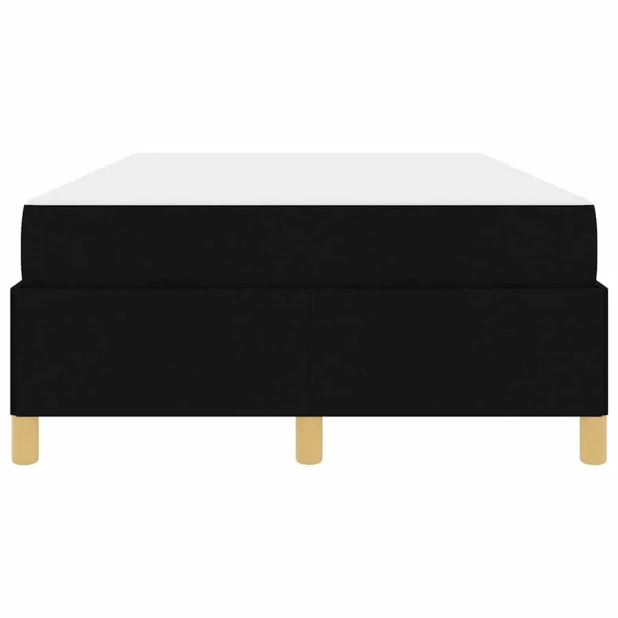 Cadre de lit avec matelas Noir 120 x 190 cm tissu - 5