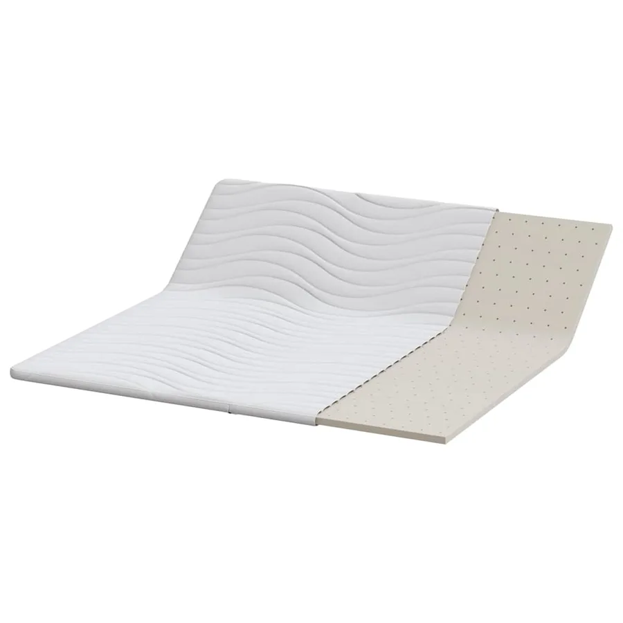 Surmatelas Blanc 200 x 200 cm Tissu en Tricot - 4