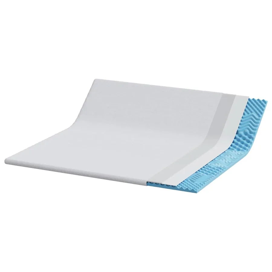 Surmatelas Blanc 200 x 200 cm Tissu Jacquard - 4