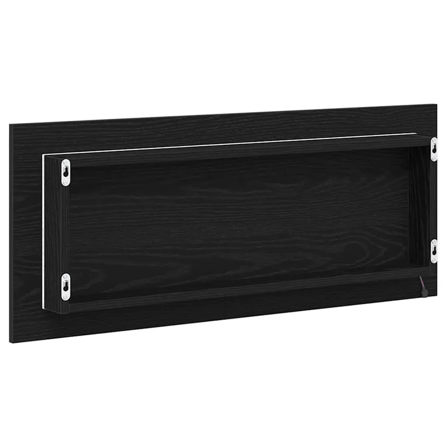 Miroir Chêne noir 90 x 8,5 x 37 cm Bois d'ingénierie - 7
