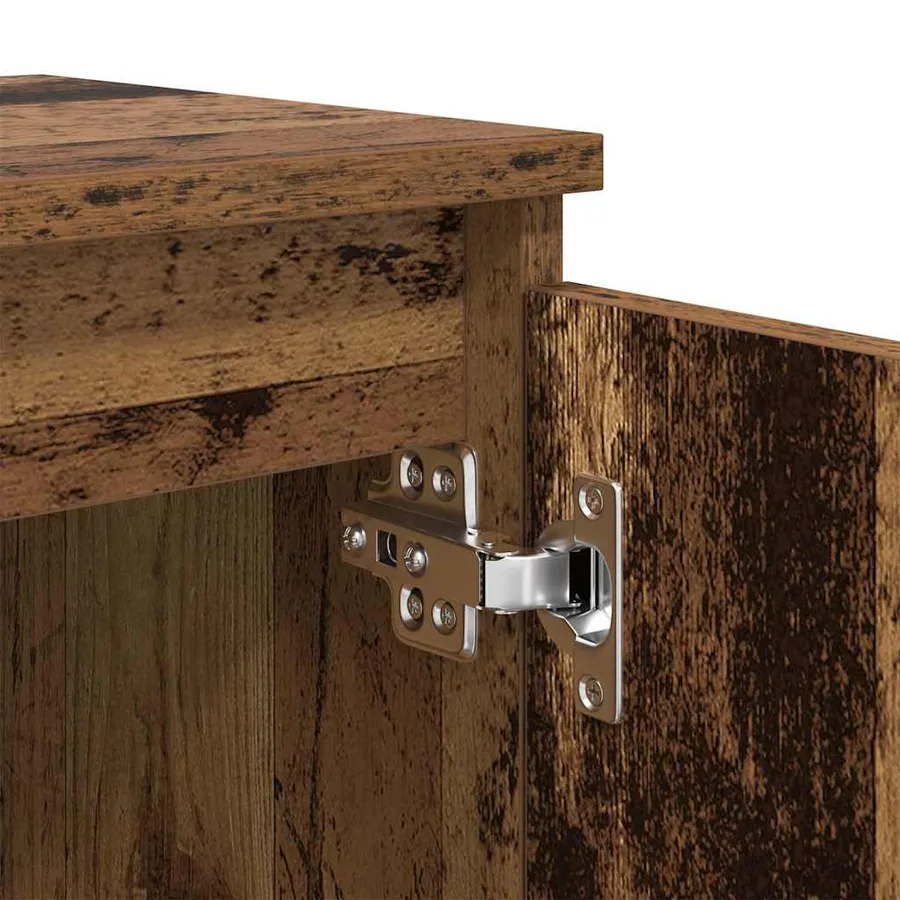 Cabinet de chevet Bois ancien 40 x 30 x 50 cm Bois d'ingénierie - 8