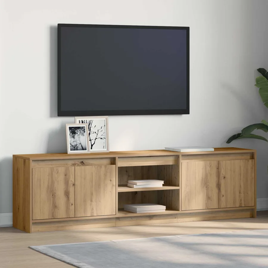 Unites TV 180 x 34 x 50 cm Marron Bois d'ingénierie