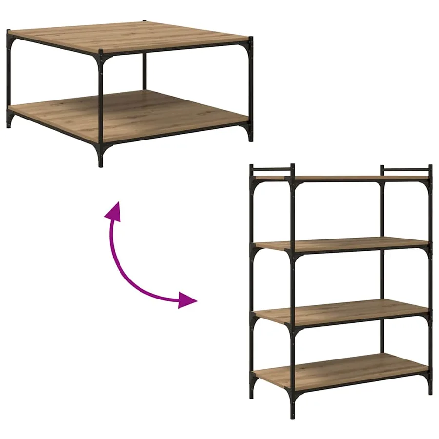 Étagère à livres 3 niveaux 4 pcs 80 x 40 x 1,5 cm Marron - 8