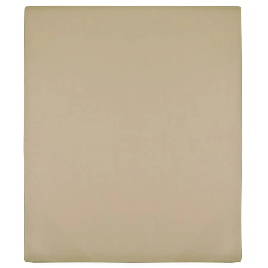 Draps-housses Jersey 2 pcs Taupe 90x200 cm Coton
