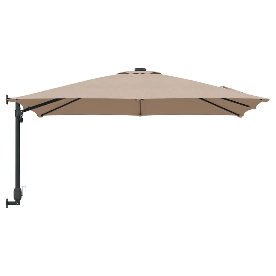 Parasol de jardin Taupe 248,5 x 247,5 x 160 cm - 5