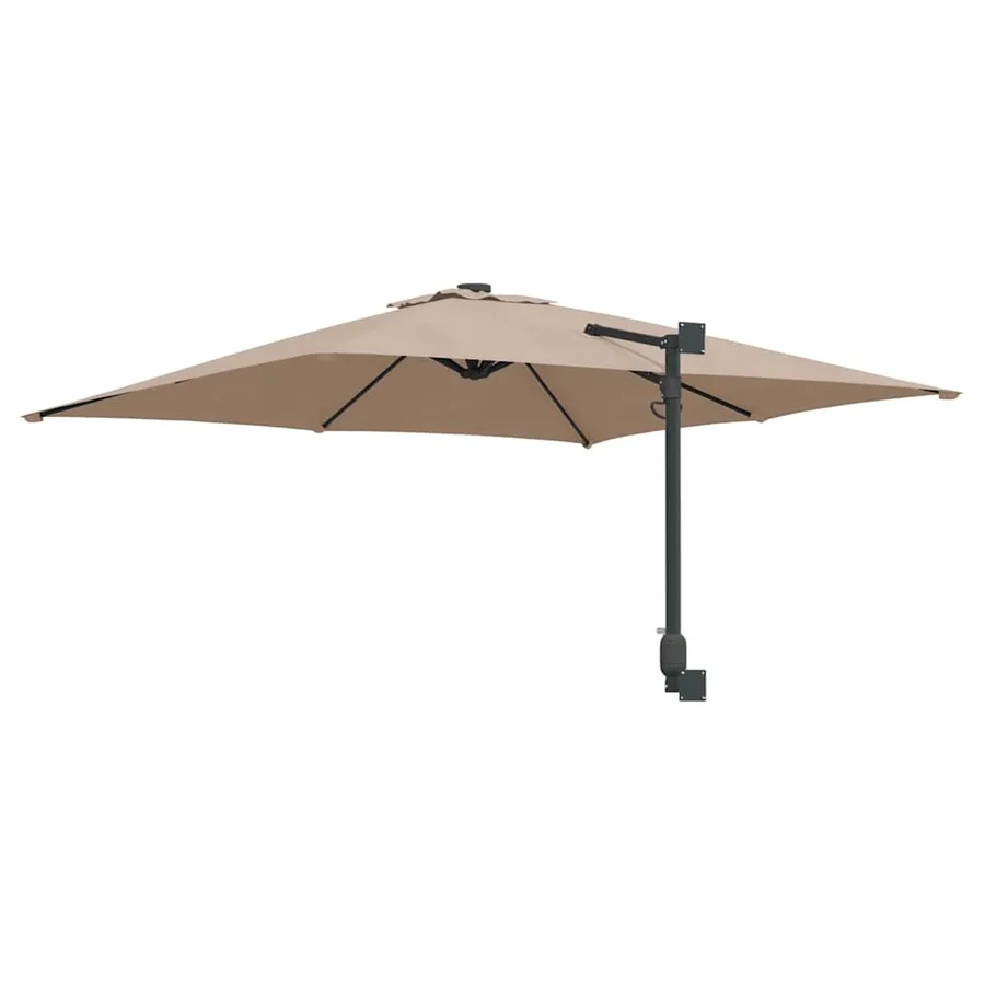 Parasol de jardin Taupe 248,5 x 247,5 x 160 cm - 6