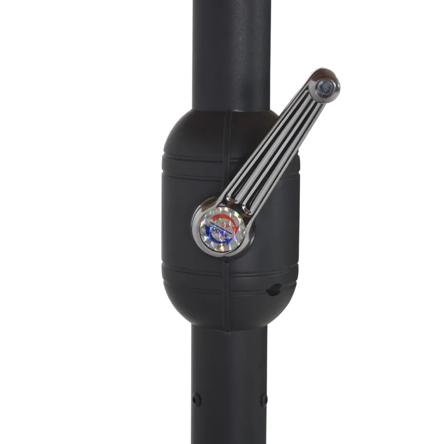 Parasol d'extérieur avec poteau en aluminium terre cuite - 7