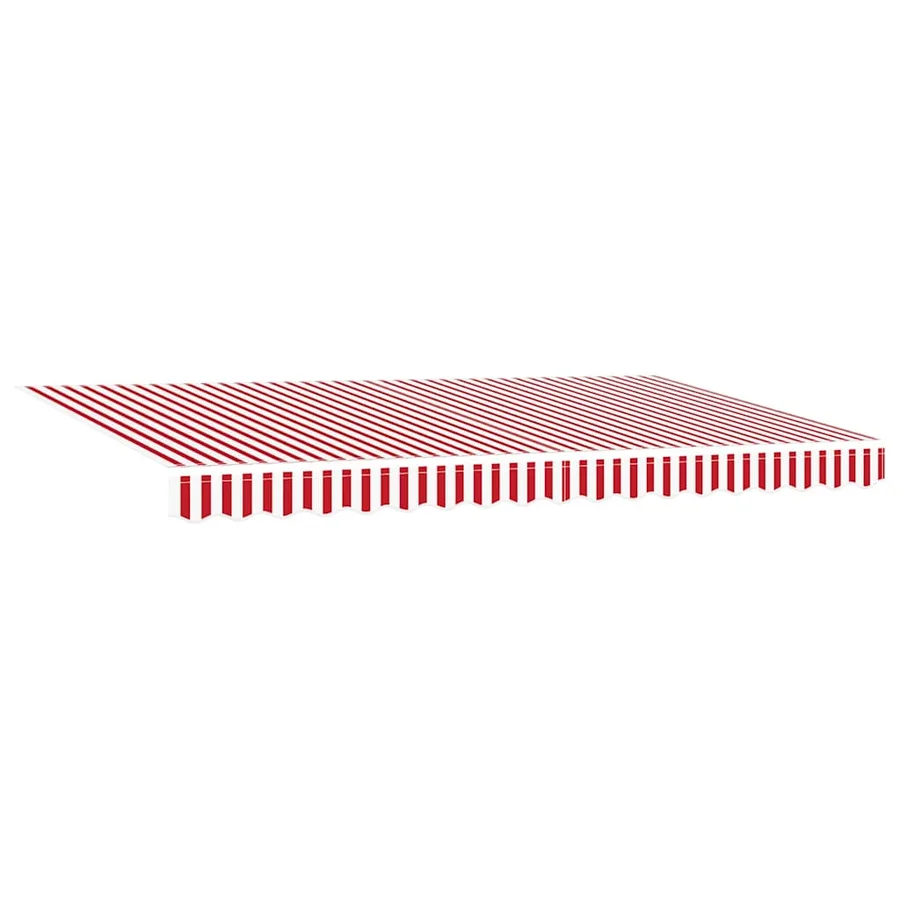 Toile de rechange pour auvent Rouge et Blanc 4 x 2 m Polyester - 2