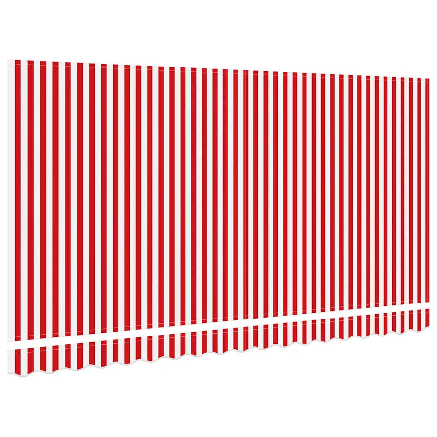 Toile de rechange pour auvent Rouge et Blanc 4 x 2 m Polyester - 4