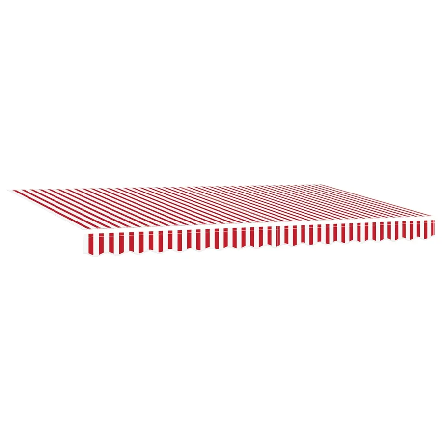 Auvent Rétractable Rouge 400 x 200 cm tissu - 2