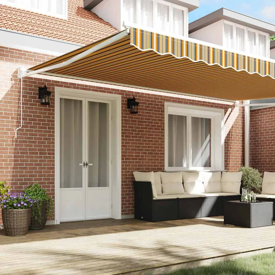Auvent rétractable Multicolore 500 × 300 cm - 3