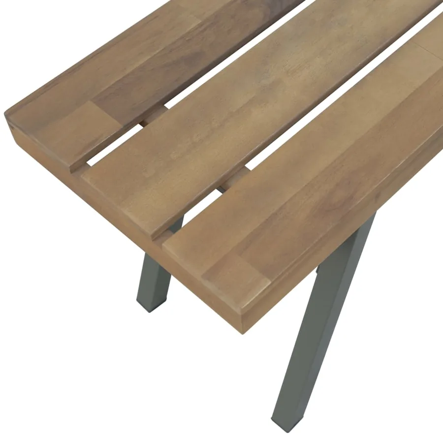 Banc de jardin 120 cm Bois d'acacia solide - 4