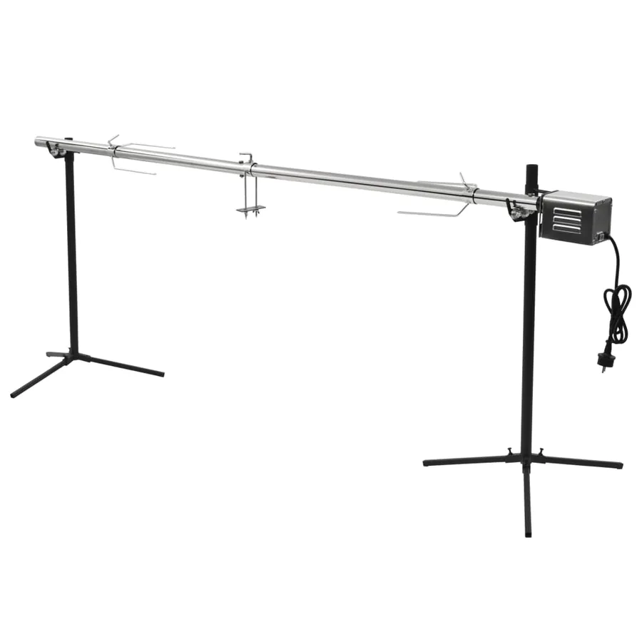 Gril de barbecue automatique avec moteur Inox 207x45x81 cm - 2