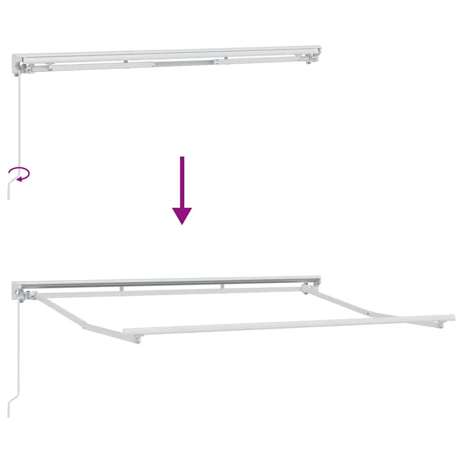 Cadre d'auvent Multicolore 350 x 200 cm - 9