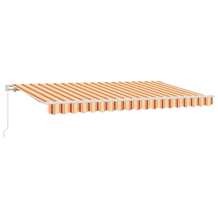 Auvent Rétractable Jaune 400 x 200 cm tissu - 2