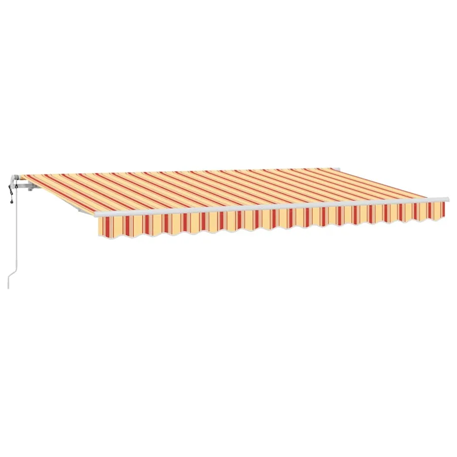 Auvent Rétractable Jaune 400 x 200 cm tissu - 2