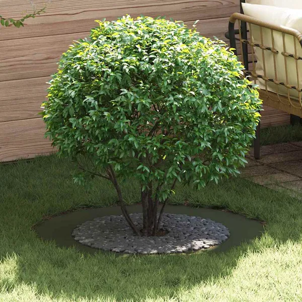 adapté pour anneau d'arbre plat Vert olive Ø60/90 cm Acier