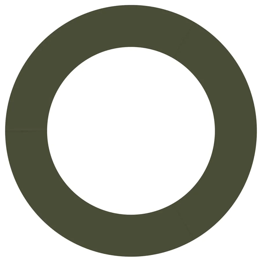 adapté pour anneau d'arbre plat Vert olive Ø60/90 cm Acier - 5