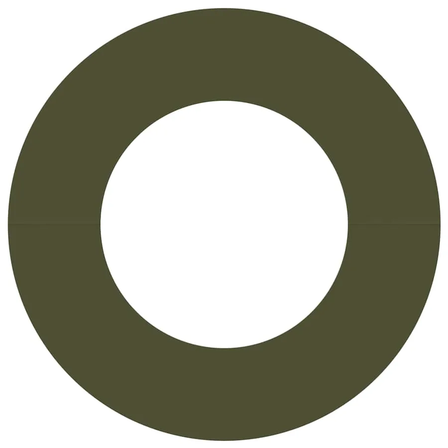 adapté pour anneaux d'arbre plats 5 pc Vert olive Ø40/70 cm - 5