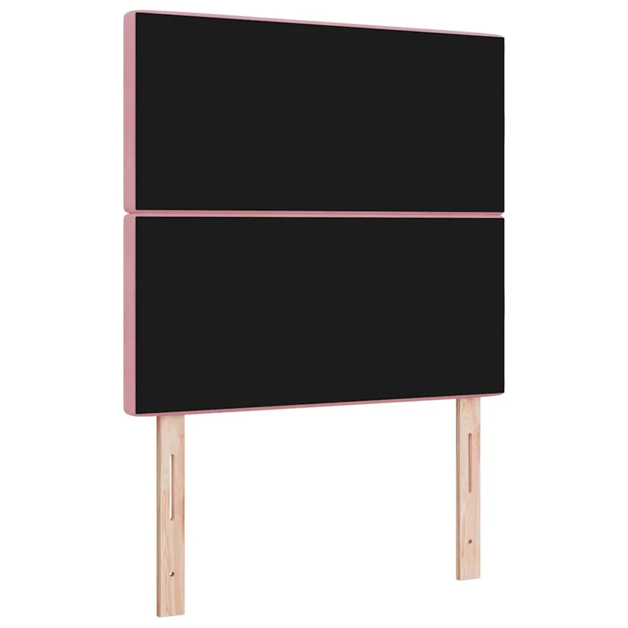 Tête de lit LED avec bandes LED Rose 100 cm Velours - 7