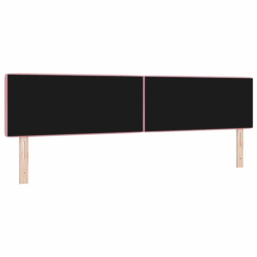 Tête de lit LED avec bandes LED Rose 200 cm Velours - 7